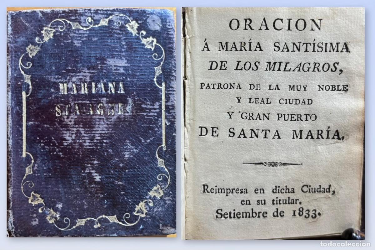 Libros antiguos: CADIZ- PUERTO SANTA MARIA' VIRGEN MILAGROS Y OTROS - 1833- 1849