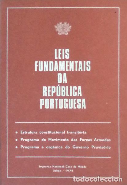 Libros antiguos: LEIS FUNDAMENTAIS DA REP&Uacute;BLICA PORTUGUESA.