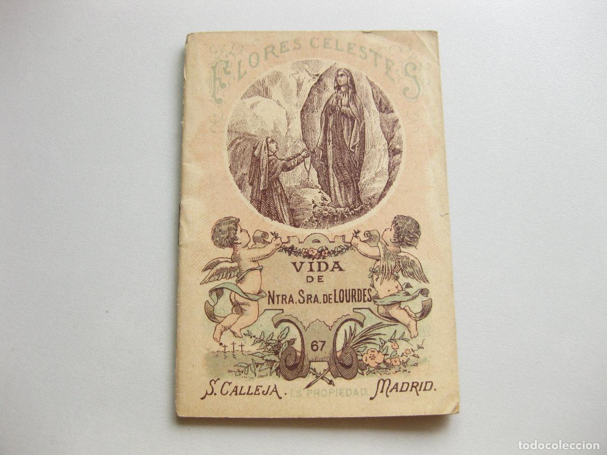 Libros antiguos: FLORES CELESTES. VIDA DE NUESTRA SE&Ntilde;ORA DE LOURDES. EDITORIAL SATURNINO CALLEJA. 1898 MADRID