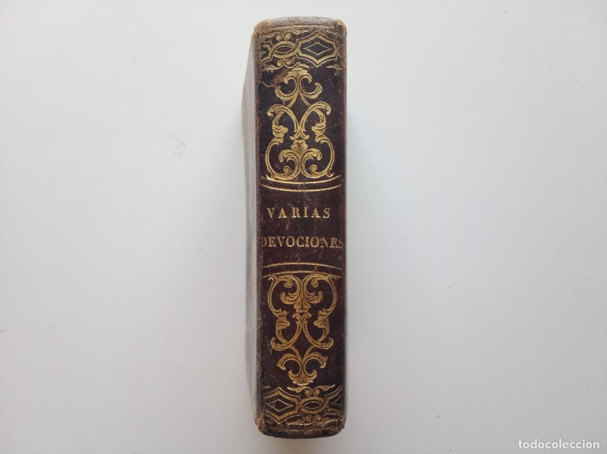 Libros antiguos: LIBRO MINIATURA DE VARIAS DEVOCIONES: 7 OBRAS DE MEDIADOS S. XIX EN 1 TOMO. ILUSTRADO CON GRABADOS.
