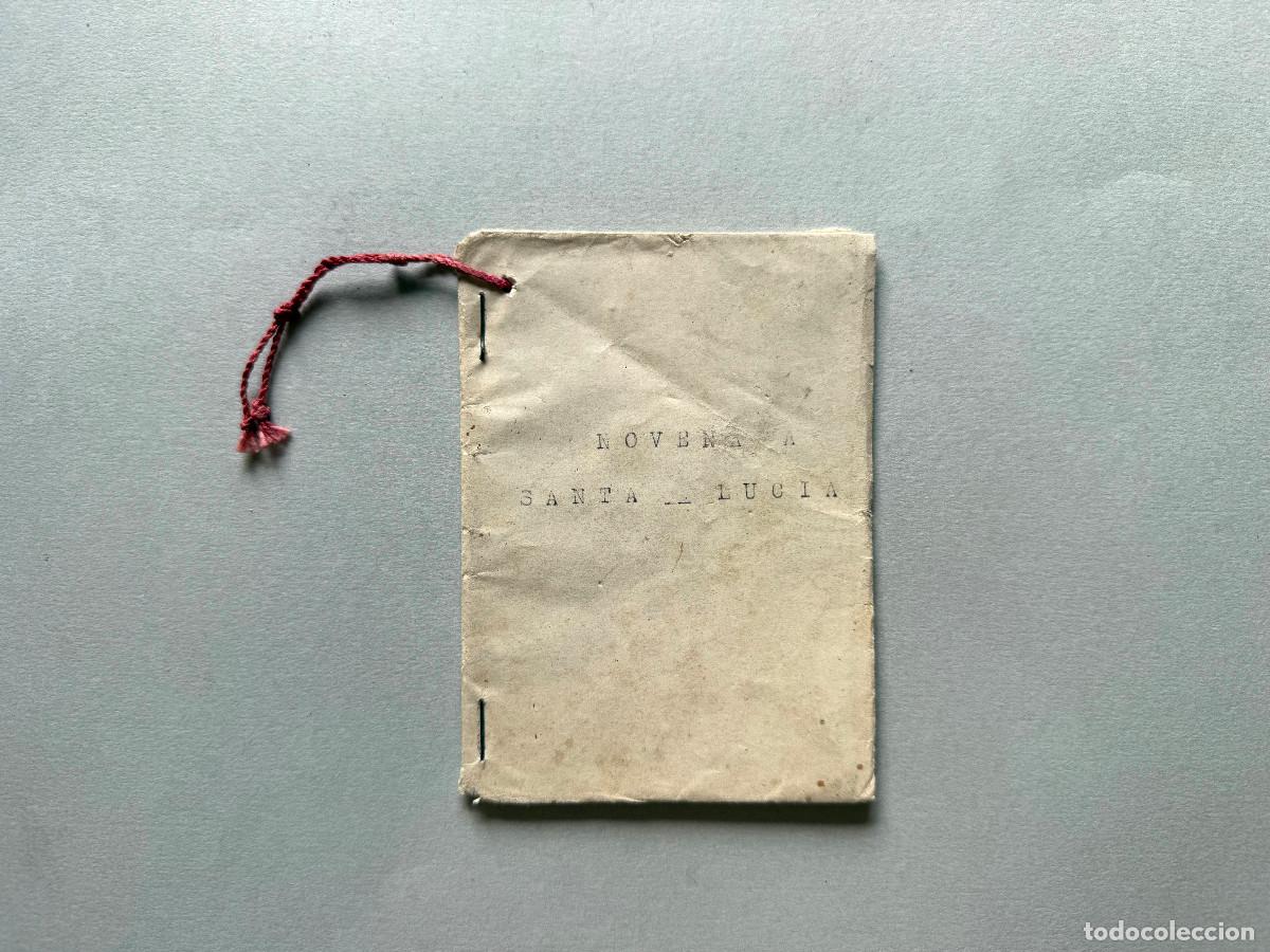 Libros antiguos: Novena a Santa Luc&iacute;a