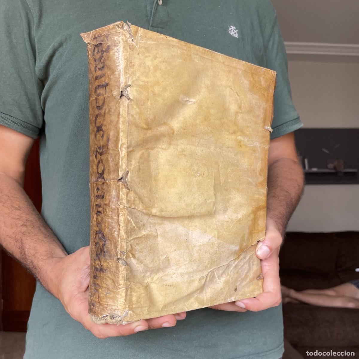 Libros antiguos: A&ntilde;o 1629 - Co&iacute;mbra - Portugal - Jesuitas - Pergamino - Brito de Carvalho - Folio - derecho - Lisboa