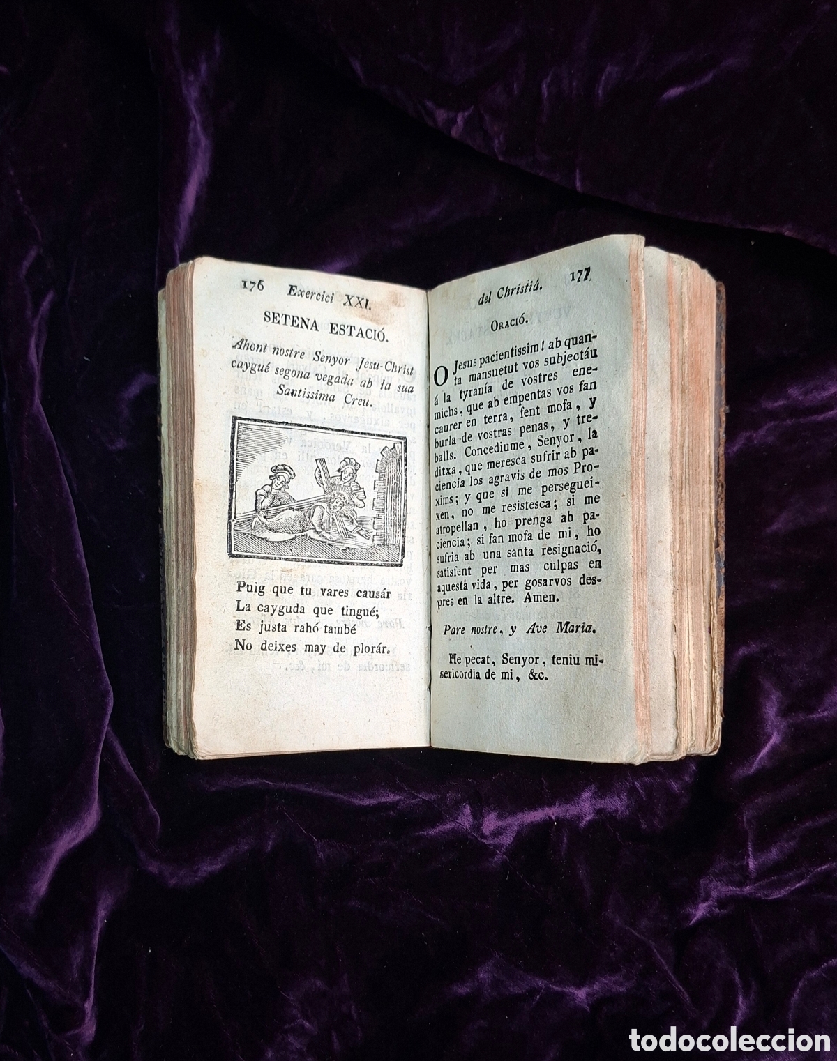 Libros antiguos: Peque&ntilde;o libro religioso en catal&aacute;n - Foto 7