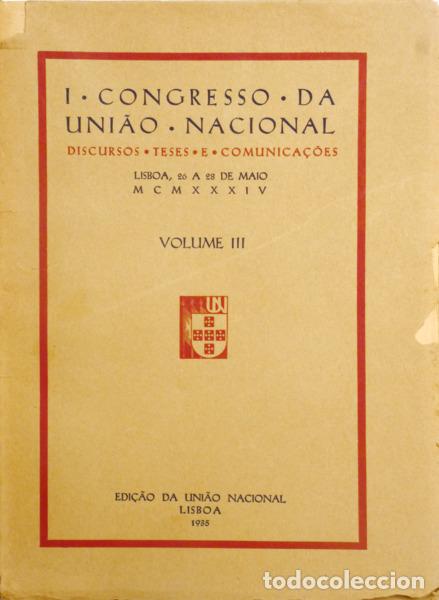 Libros antiguos: PRIMEIRO CONGRESSO DA UNI&Atilde;O NACIONAL.