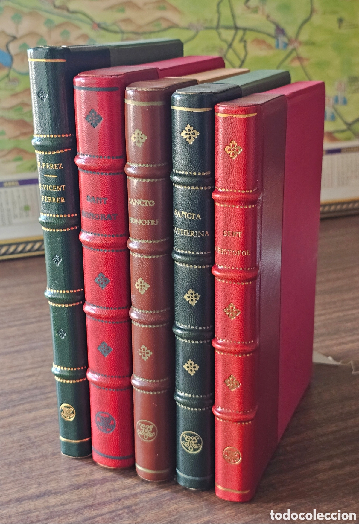 Old books: Lote 5 facs&iacute;miles sobre vidas de santos
