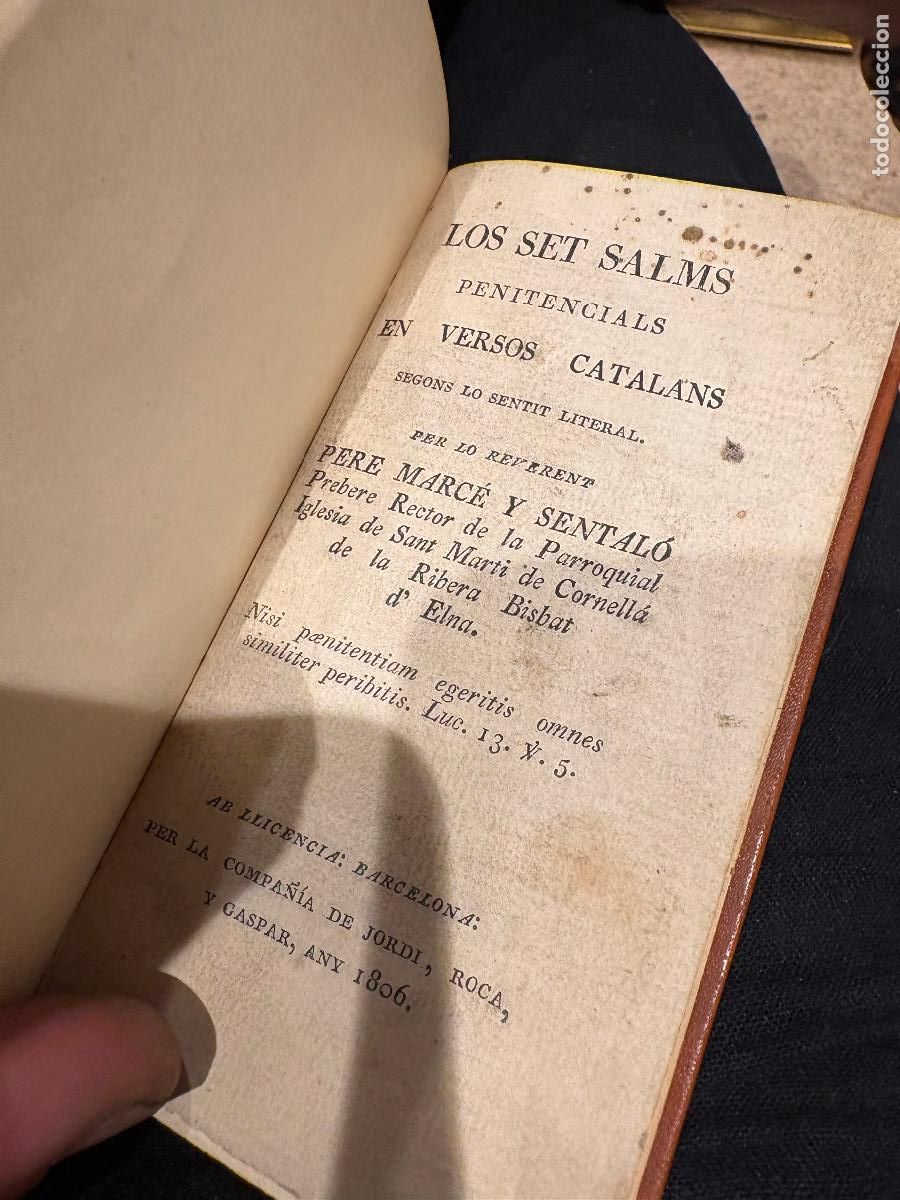 Libros antiguos: Los set Salms penitencials