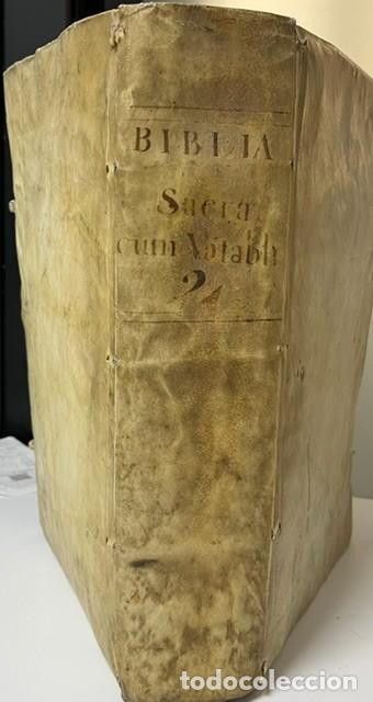 Libros antiguos: BIBLIA SACRA CUM UNIVERSIS FRANC. VATABLI REGII HEBRAICAE T. II PARISIIS 1745