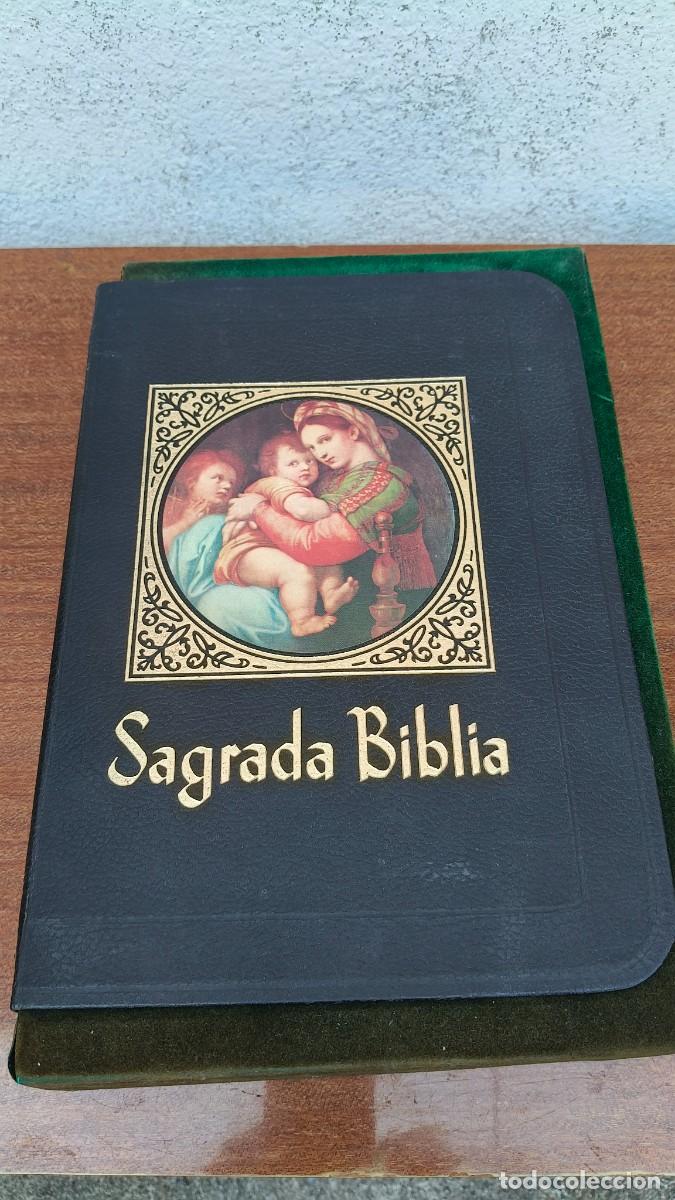 Libros antiguos: Sagrada biblia straubinger 1967 &eacute;dition catholique familiale noire avec protection