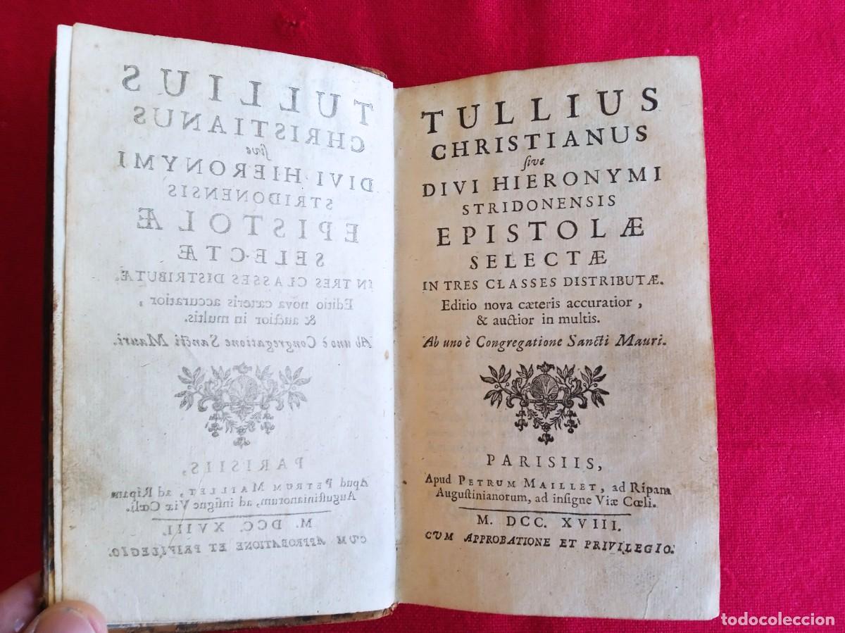 Libros antiguos: Libro antiguo &rdquo;Tullius Christianus&rdquo; en Lat&iacute;n a&ntilde;o 1718