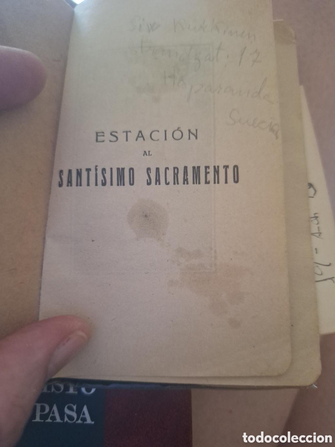 Libros antiguos: Estaci&oacute;n del sant&iacute;simo sacramento - Foto 2