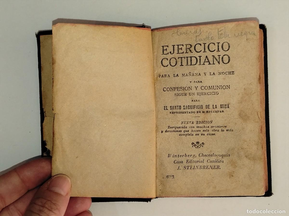 Libros antiguos: LIBRO RELIGIOSO,EJERCICIO COTIDIANO PARA MA&Ntilde;ANA Y NOCHE(ED.CAT&Oacute;LICA 1906)