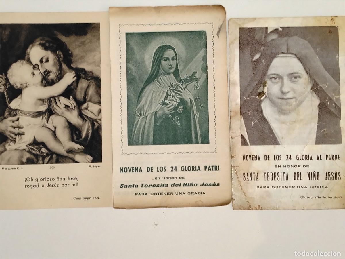 Libros antiguos: 3 ESTAMPAS RELIGIOSAS - Foto 2