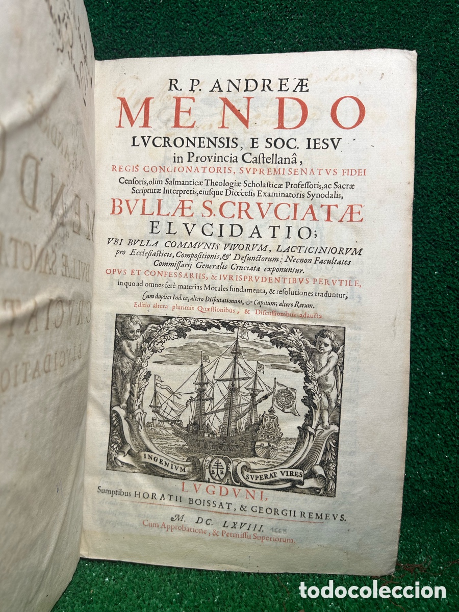Libros antiguos: ANDRES MENDO REVERENDO ESPA&Ntilde;OL - 1668 -A2
