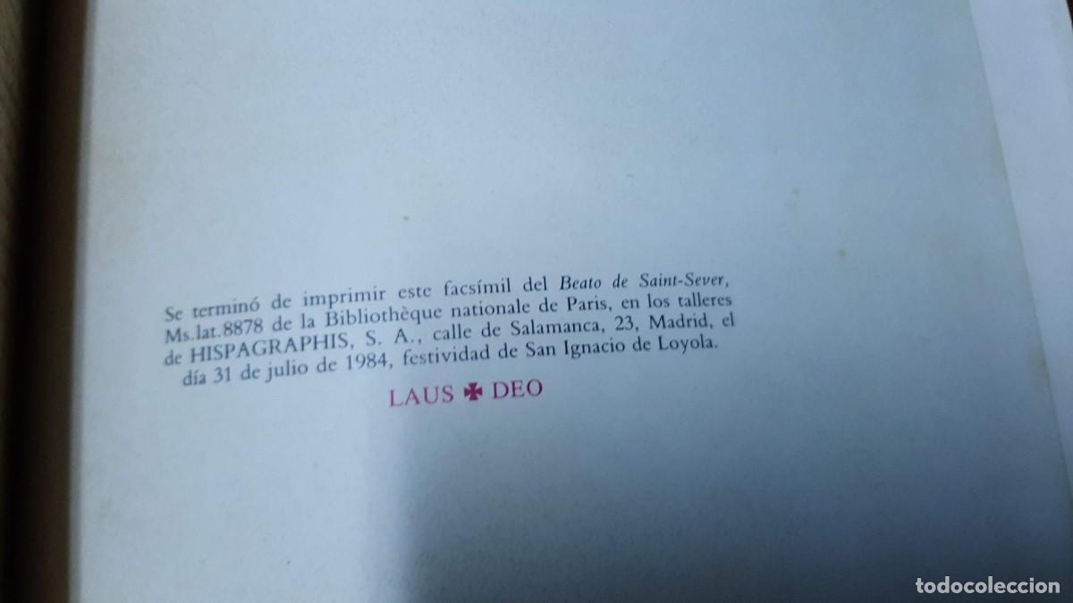 Libros antiguos: Facs&iacute;mil Beato de Saint-Server. Comentarios al libro de Daniel y al Apocalipsis (dos Tomos) - Foto 4