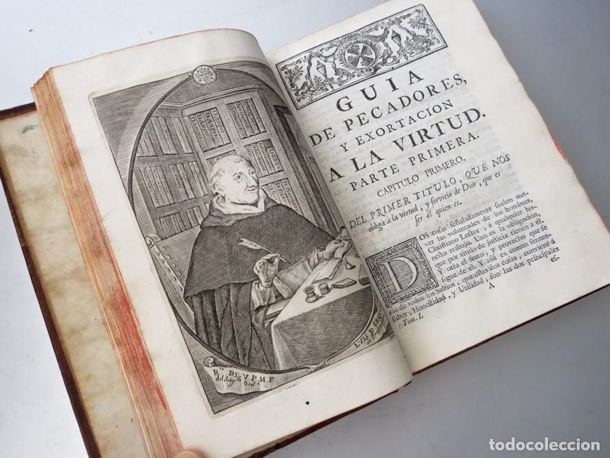 Libros antiguos: OBRAS DE FRAY LUIS DE GRANADA. TOMO I: LA GU&Iacute;A DE PECADORES. 1756. MADRID