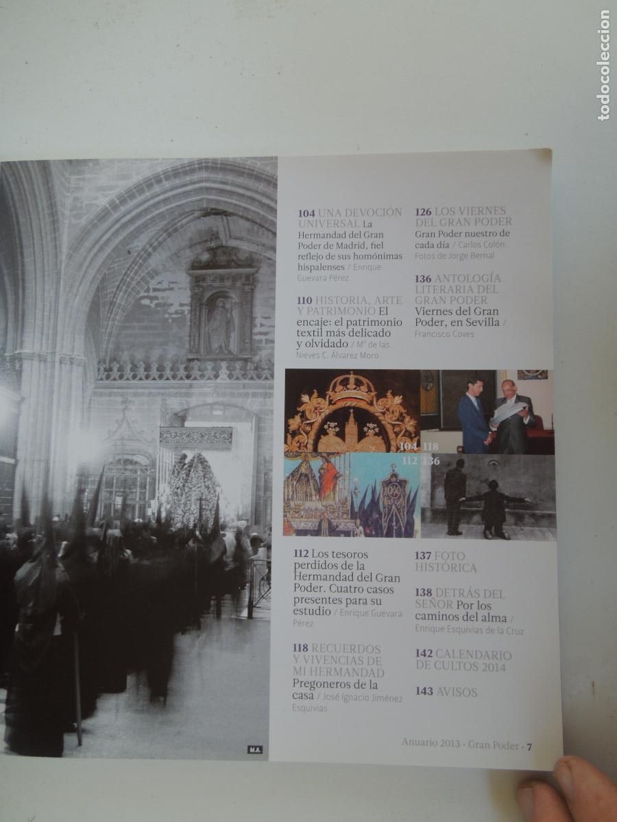 Libros antiguos: GRAN PODER - ANUARIO 2013 - SEMANA SANTA DE SEVILLA - Foto 5