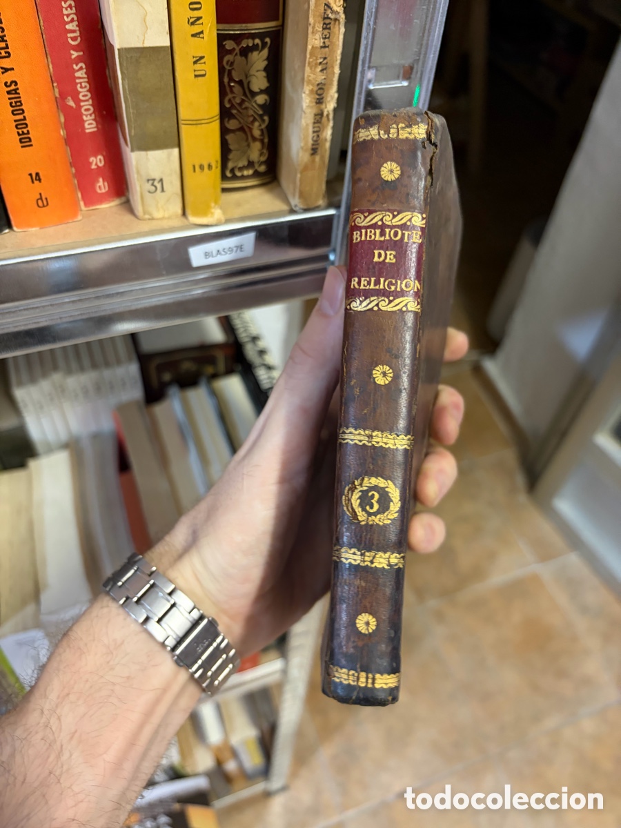 Libros antiguos: Blas97E biblioteca de religi&oacute;n. 1827. Tomo III