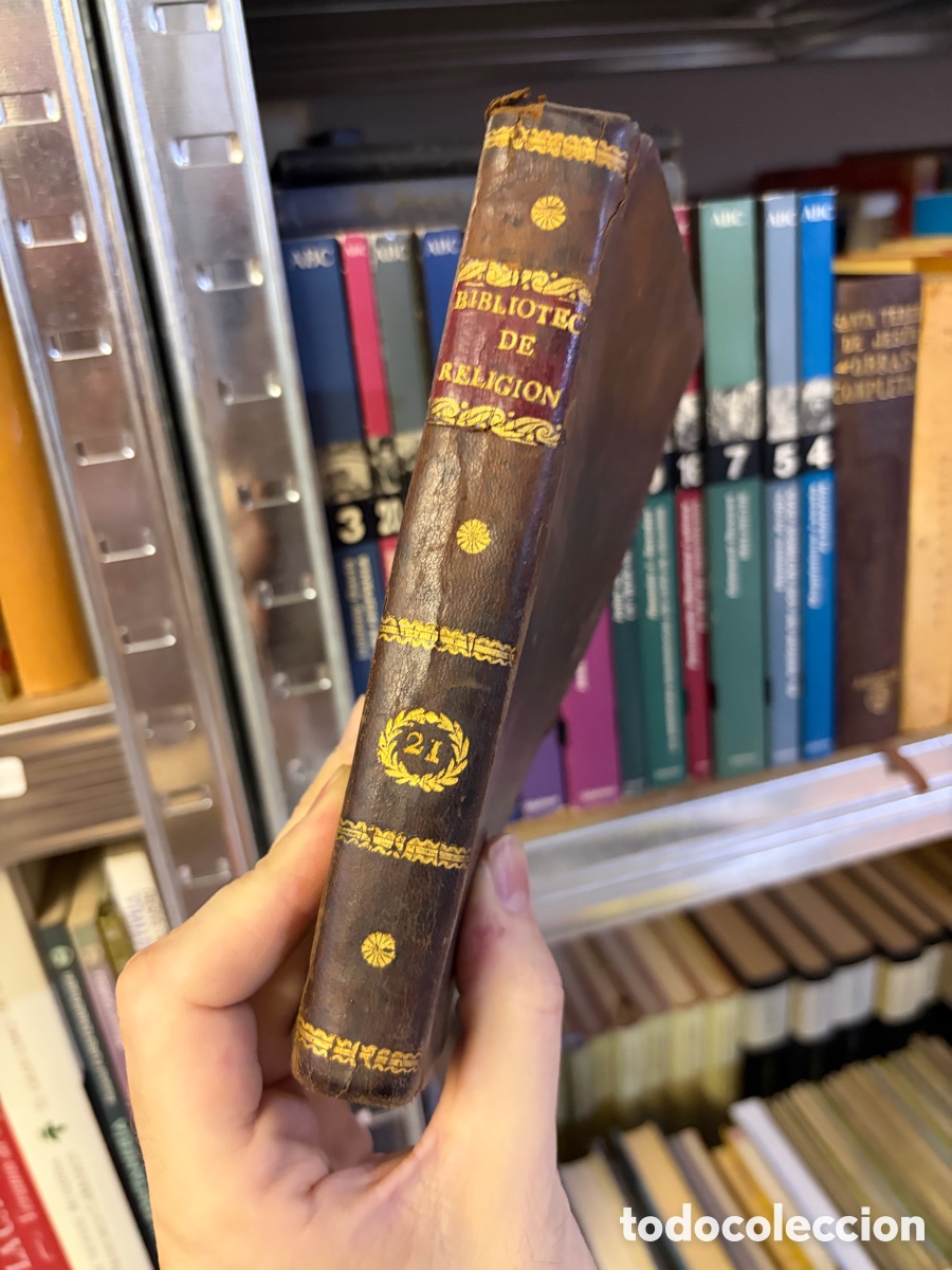 Libros antiguos: Blas96E biblioteca de religi&oacute;n. 1829. Tomo XXI