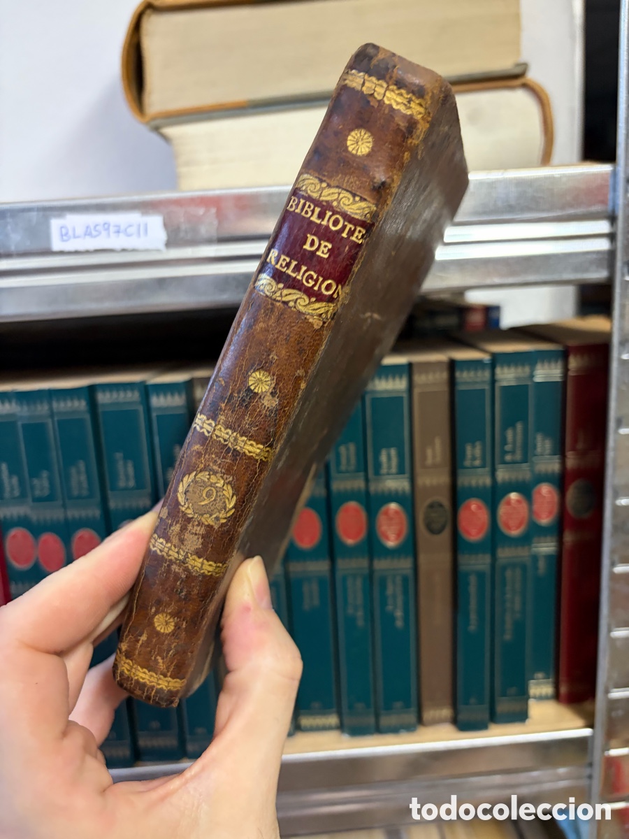 Libros antiguos: Blas97CII biblioteca de religi&oacute;n. 1827. Tomo IX