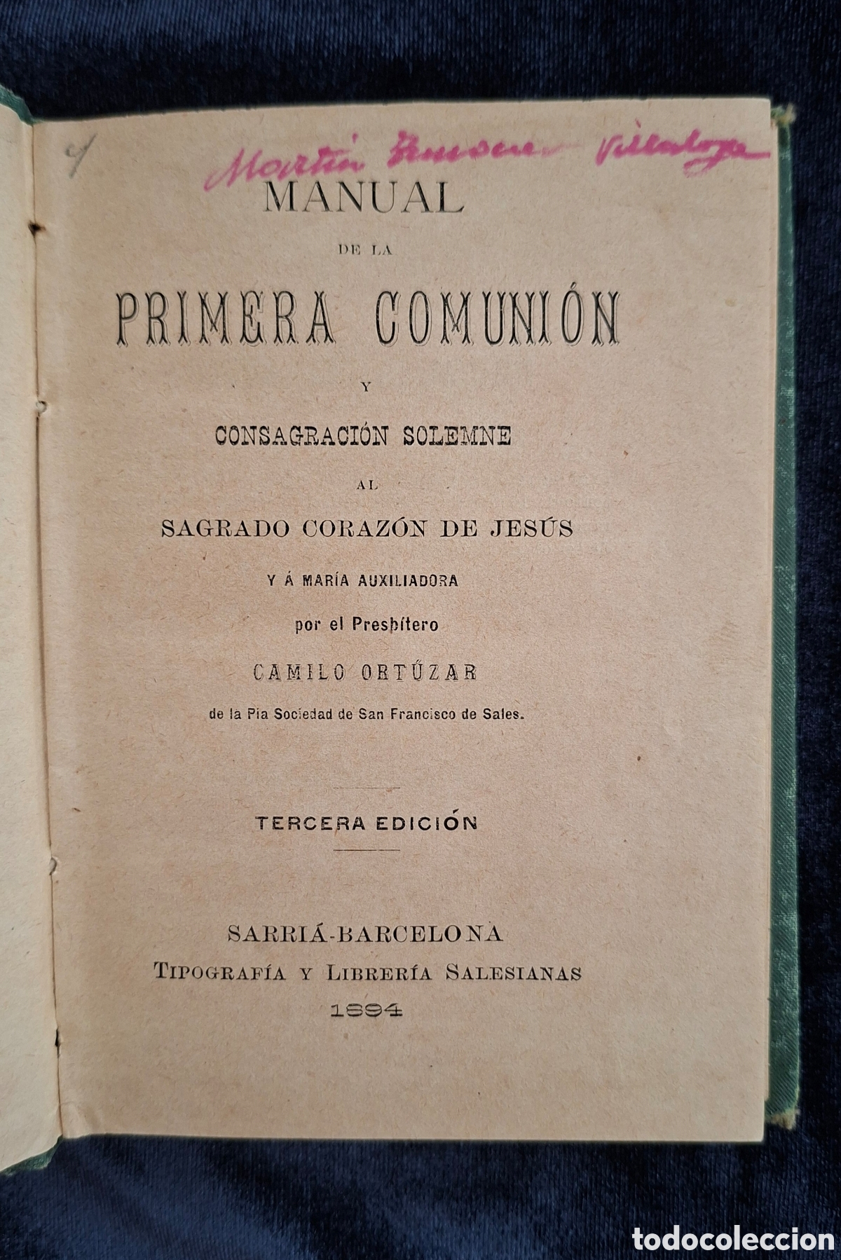 Libros antiguos: Manual Primera Comuni&oacute;n a&ntilde;o 1894 - Foto 3