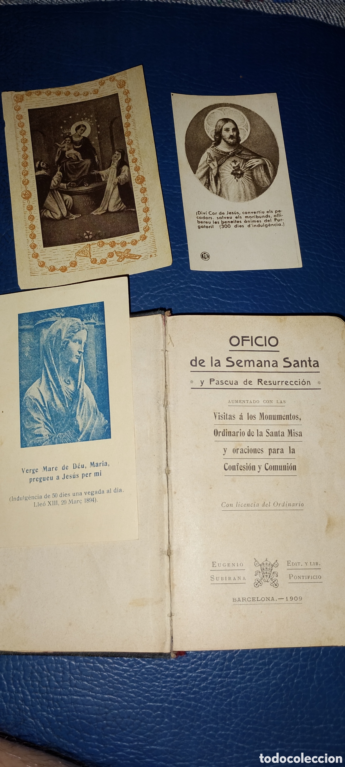 Libros antiguos: Devocionario antiguo semana santa