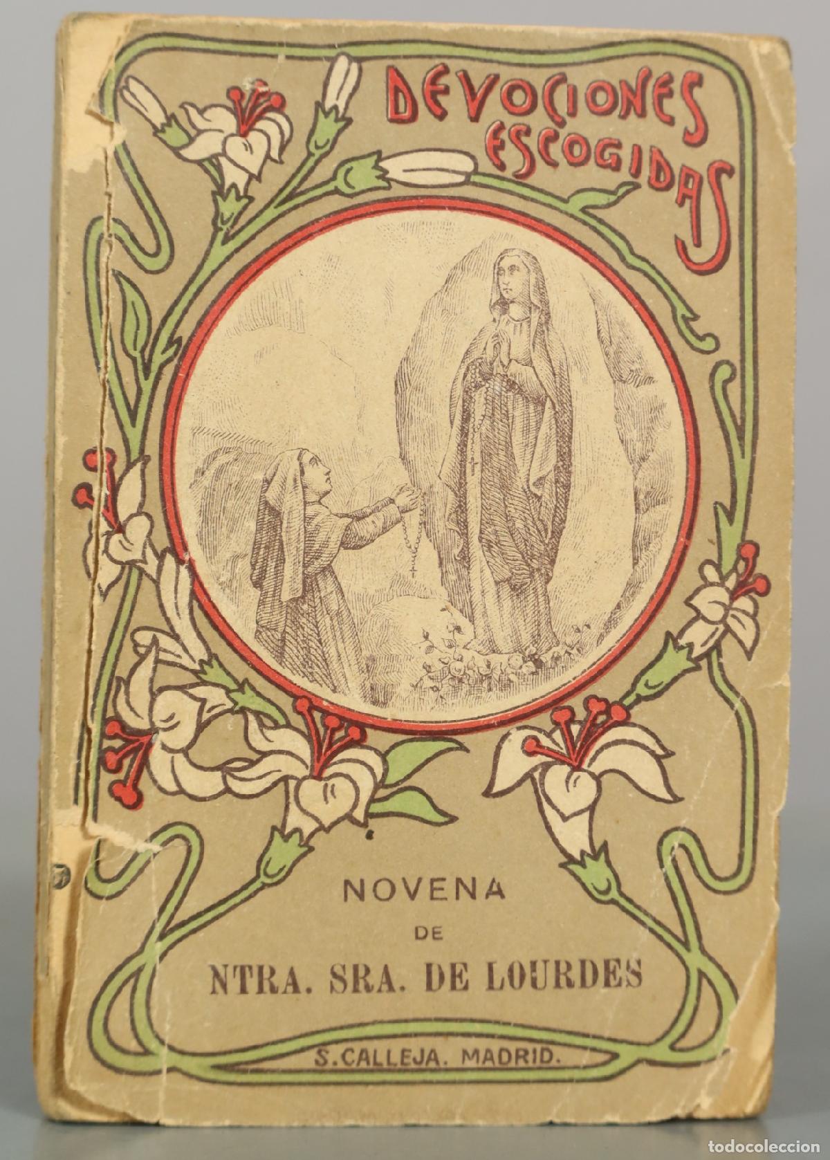 Libros antiguos: Novena de Ntra. Sra. de Lourdes - Editorial Saturnino Calleja