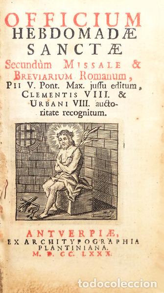 Libros antiguos: OFFICIUM HEBDOMADAE SANCTAE.