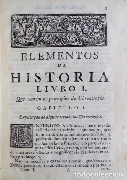 Libros antiguos: SOUSA DE CASTELO BRANCO. (Pedro de) - ELEMENTOS DE HISTORIA, - Foto 2