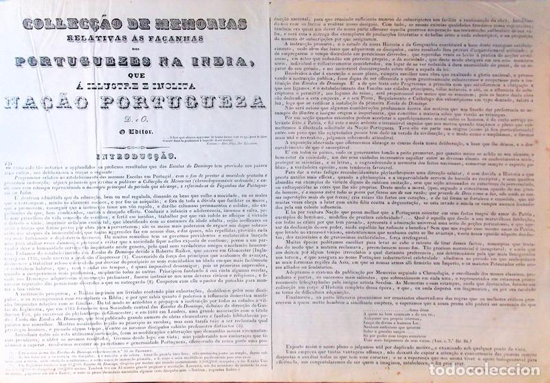 Libros antiguos: PINTO RODRIGUES. (Ant&oacute;nio Patr&iacute;cio) - COLLEC&Ccedil;&Atilde;O MEMORIAS RELATIVAS &Aacute;S FA&Ccedil;ANHAS DOS PORTUGUEZES NA &Iacute;N