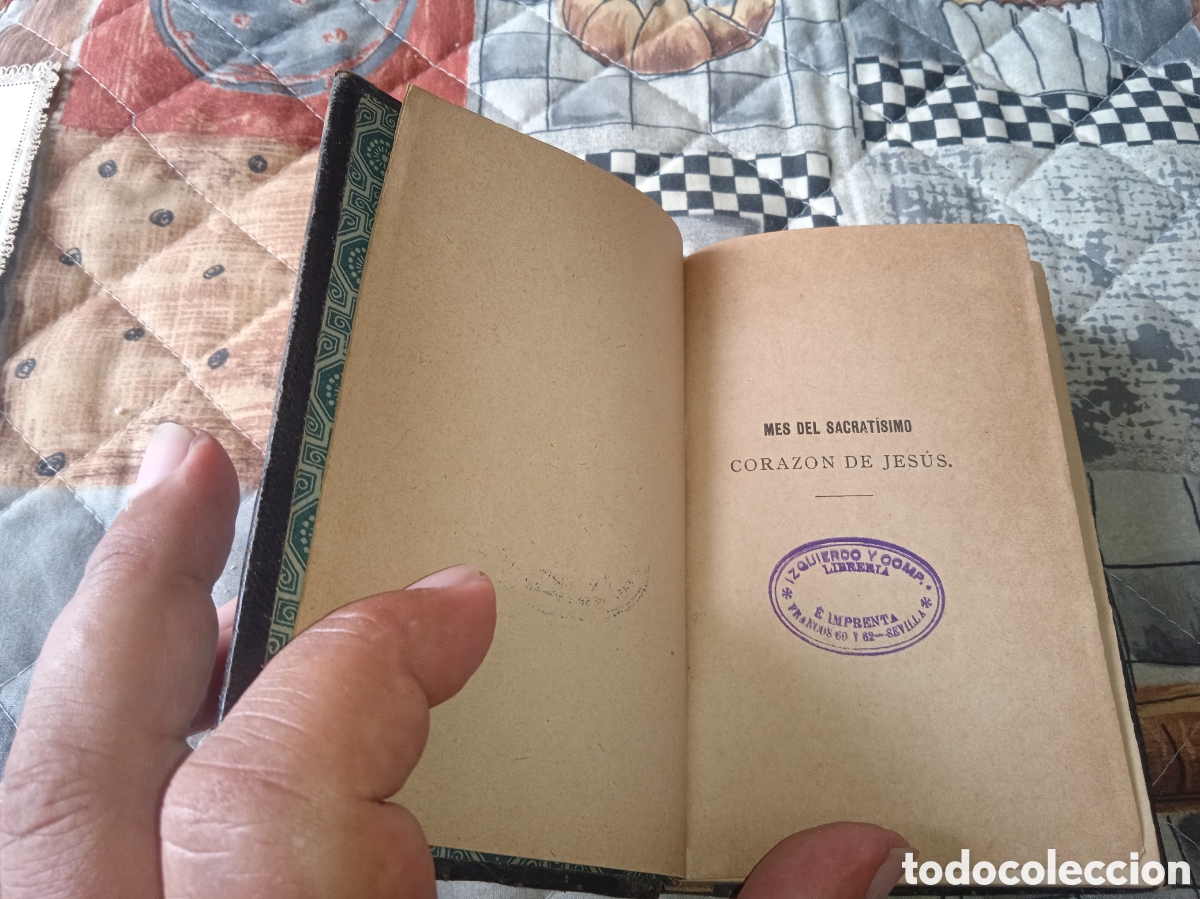 Libros antiguos: Mes del sacrat&iacute;simo coraz&oacute;n de Jes&uacute;s, 1885, - Foto 4