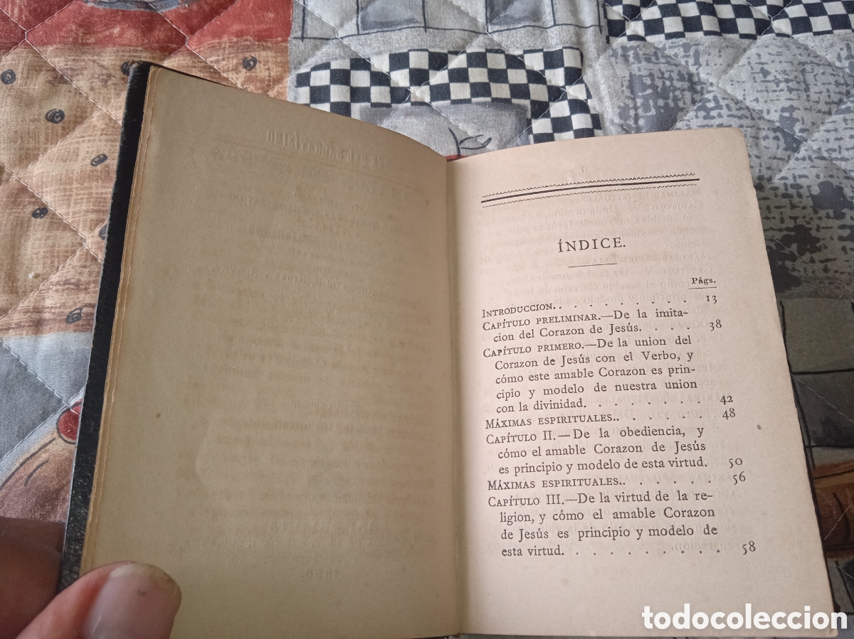 Libros antiguos: Mes del sacrat&iacute;simo coraz&oacute;n de Jes&uacute;s, 1885, - Foto 6