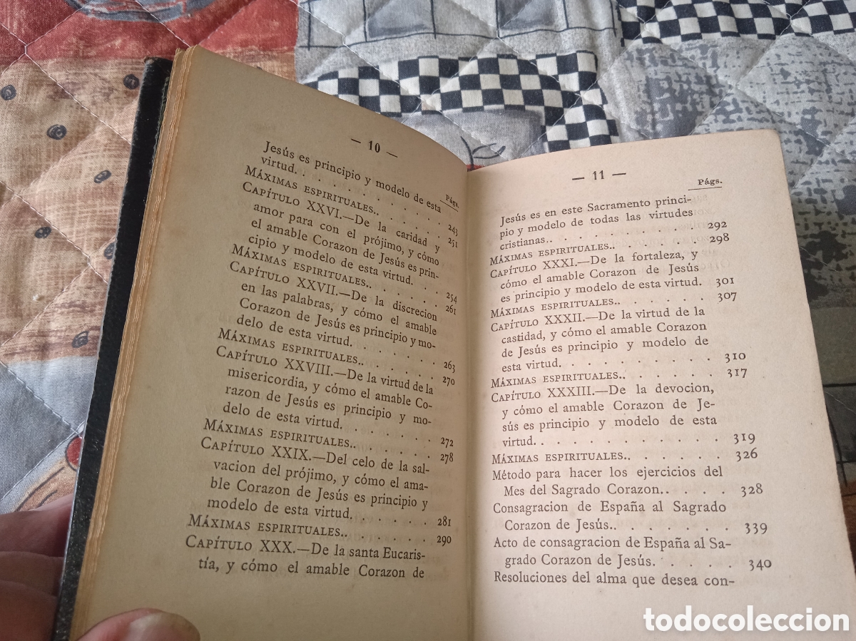 Libros antiguos: Mes del sacrat&iacute;simo coraz&oacute;n de Jes&uacute;s, 1885, - Foto 9