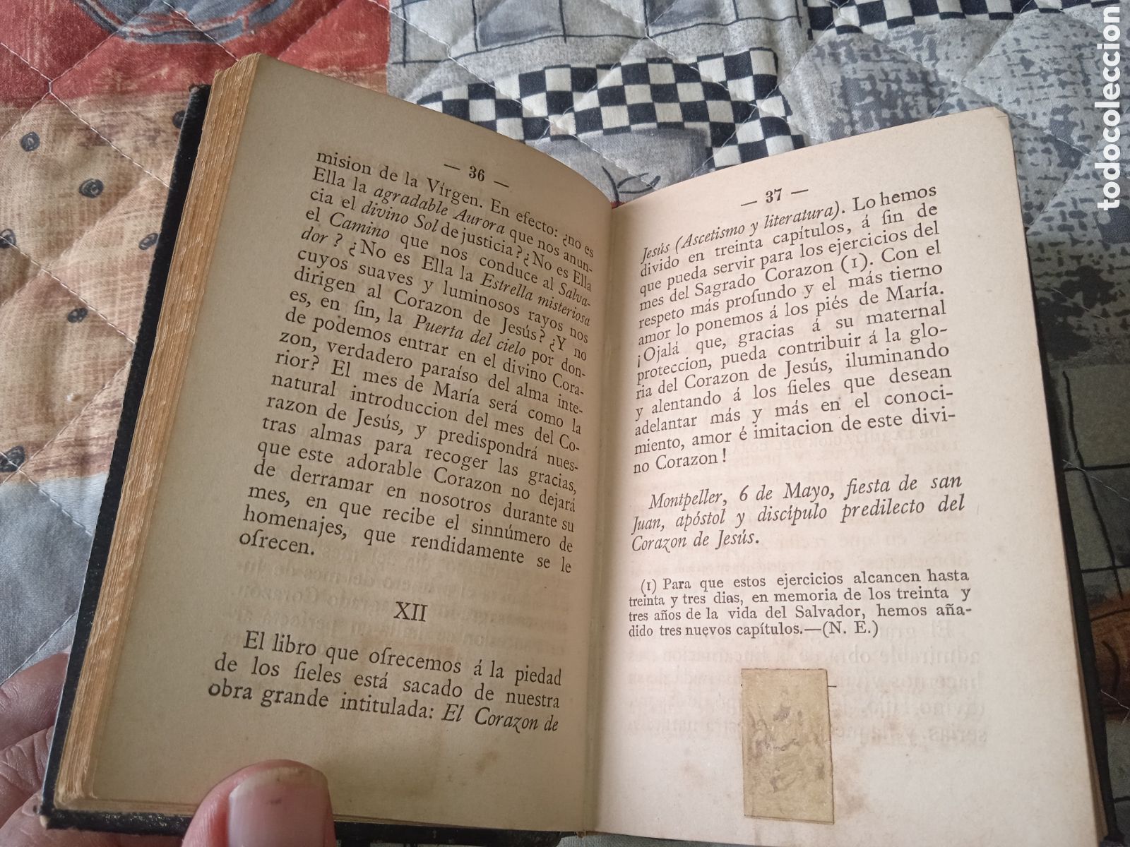 Libros antiguos: Mes del sacrat&iacute;simo coraz&oacute;n de Jes&uacute;s, 1885, - Foto 11