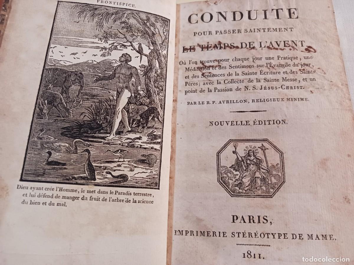 Libros antiguos: CONDUITE POUR PASSER SAINTEMENT LE TEMPS DE L'AVENT (1811) - ILUSTRADO CON 4 GRABADOS - ADVIENTO