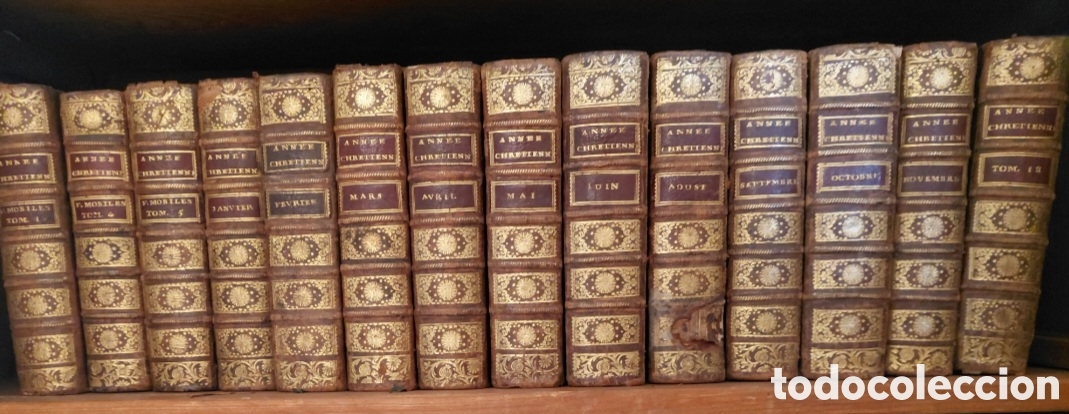 Libros antiguos: 1759 (a&ntilde;o cristiano) Exercices de pi&eacute;t&eacute; pour tous les jours de l'ann&eacute;e. Jean Croiset (Compa&ntilde;&iacute;a de Je