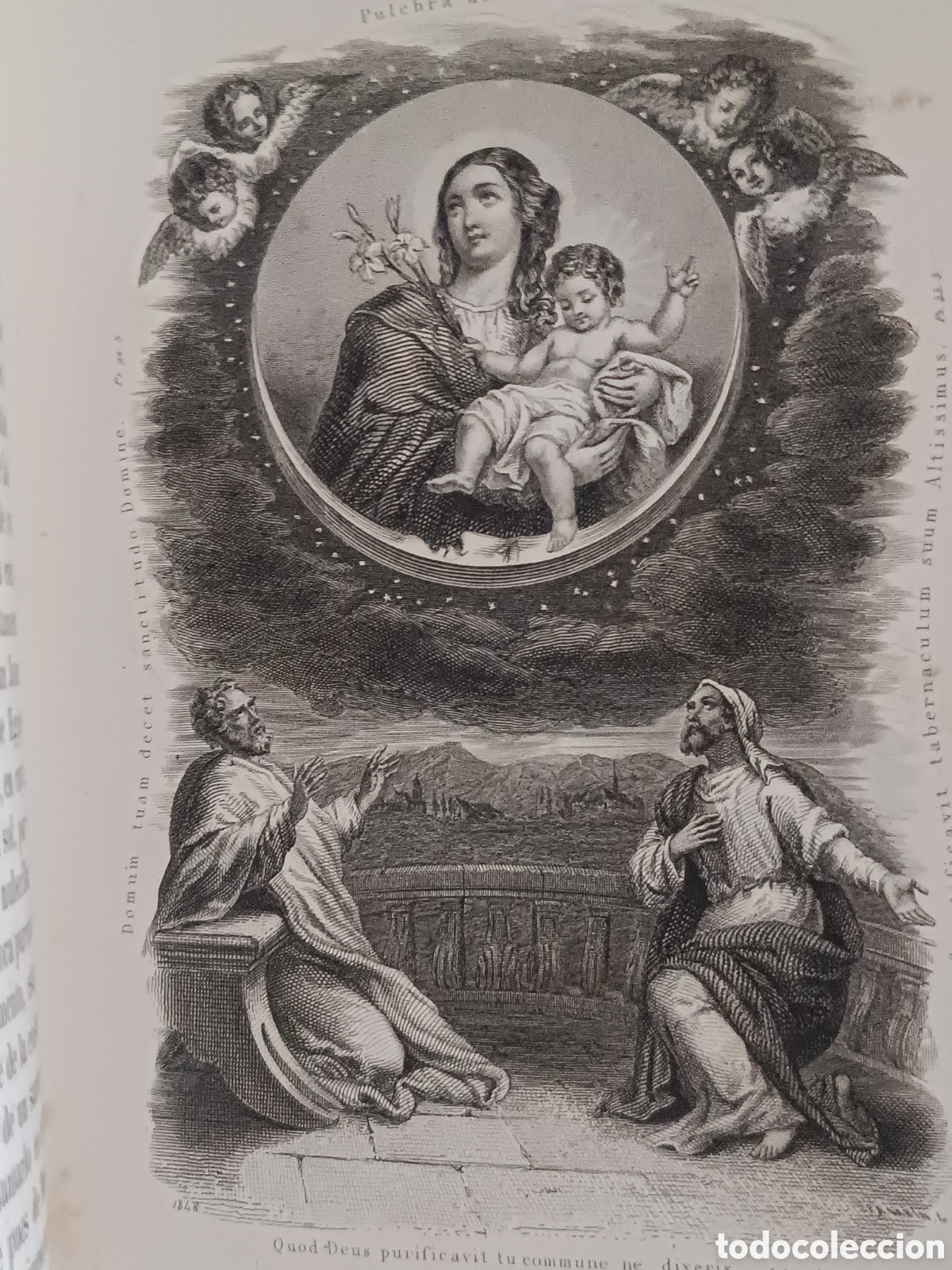Libros antiguos: LETAN&Iacute;AS SANT&Iacute;SIMA VIRGEN- 58 GRABADOS AL ACERO. BARTHE 1856. MAR&Iacute;A INMACULADA ROCA. en 1 volumen.