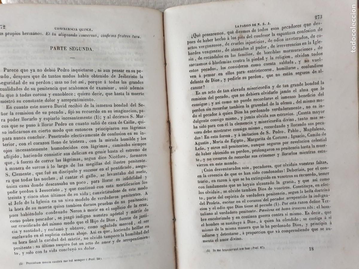 Libros antiguos: CONFERENCIAS SOBRE LA PASI&Oacute;N DE NUESTRO SE&Ntilde;OR JESUCRISTO. M.R.P. VENTURA DE RAULICA MADRID 1853