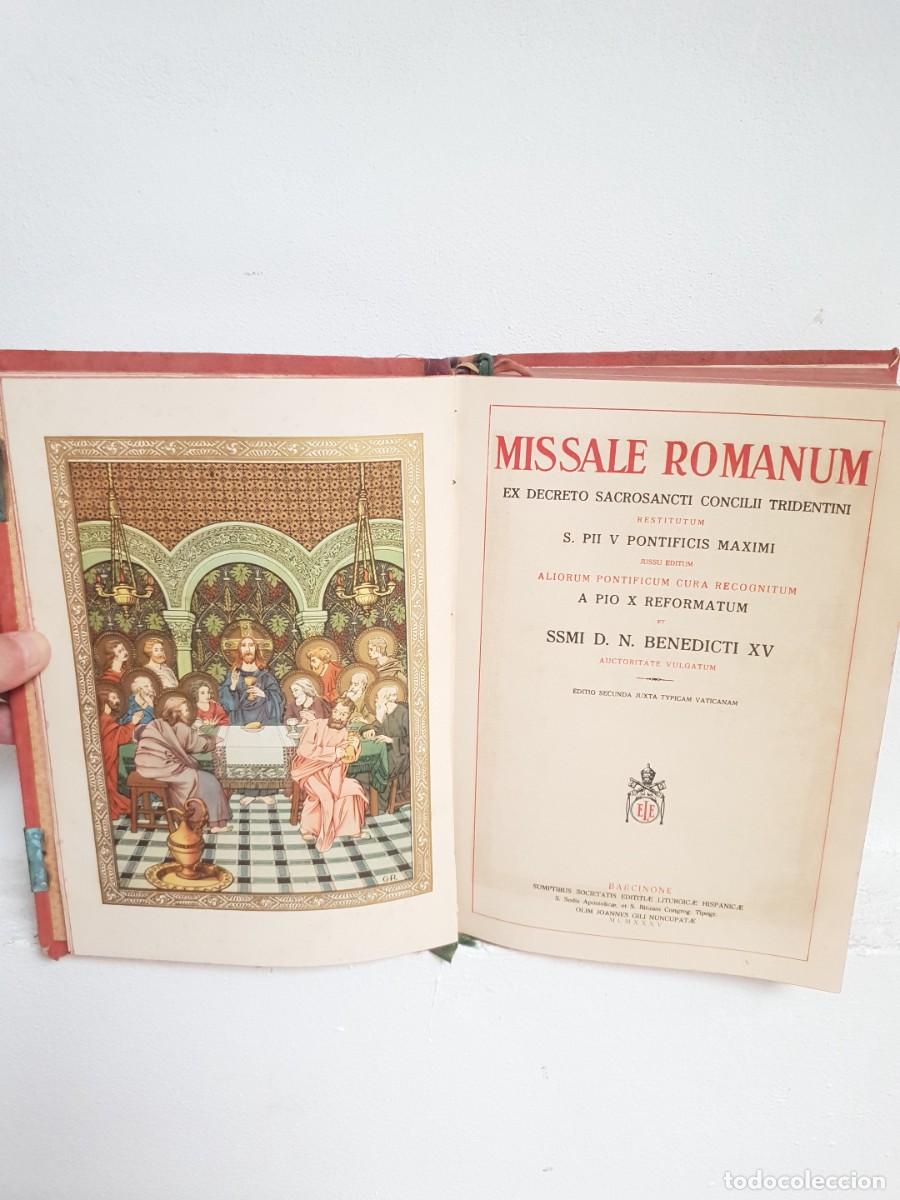 Libros antiguos: MISSALE ROMANUM BARCINONE