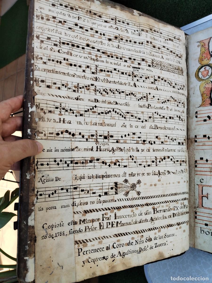 Libros antiguos: CANTORAL MANUSCRITO SIGLO XVIII