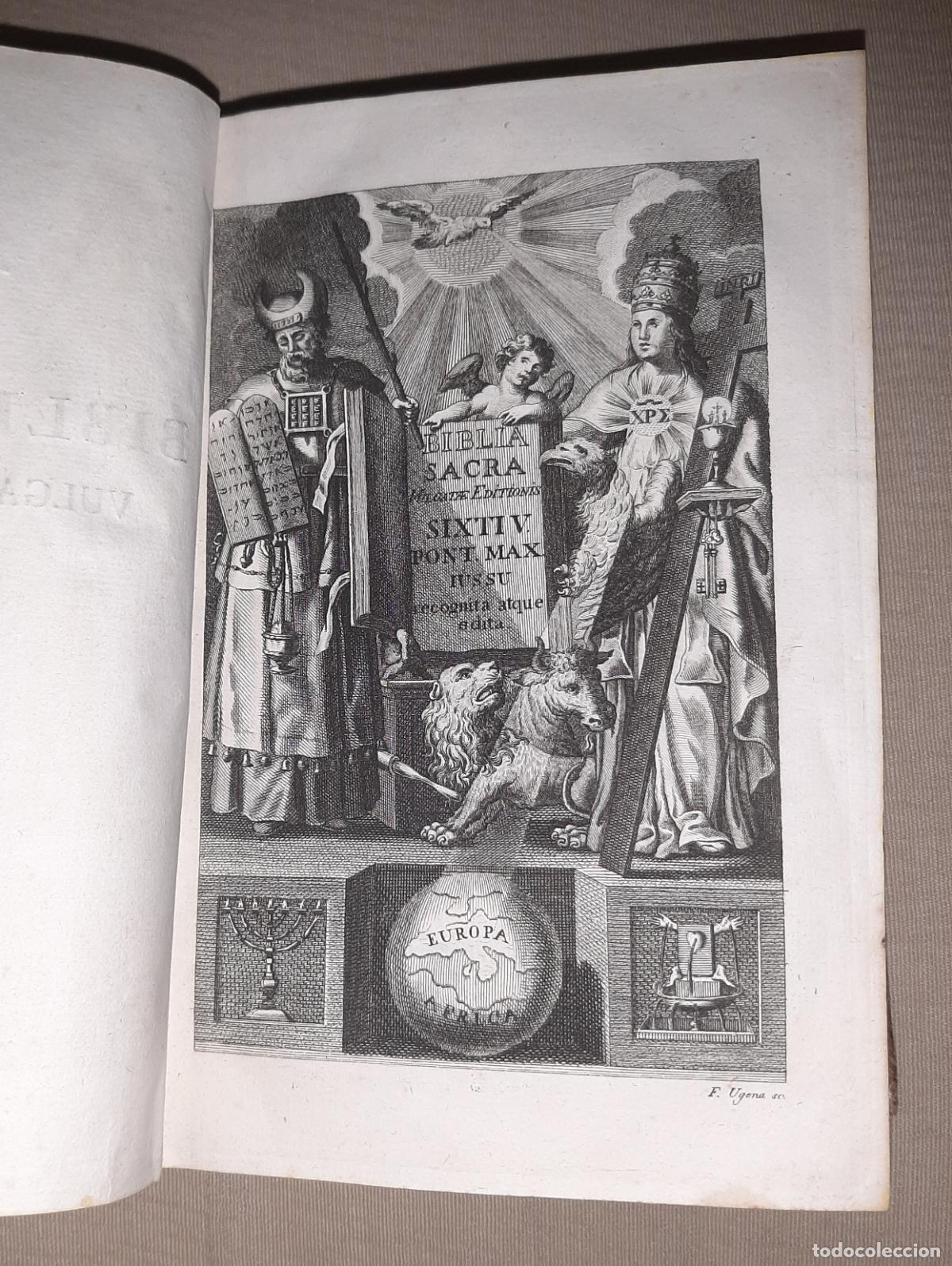 Libros antiguos: BIBLIA SACRA VULGATE EDITIONIS SIXTI V ET CLEMENTIS VIII MADRID 1799