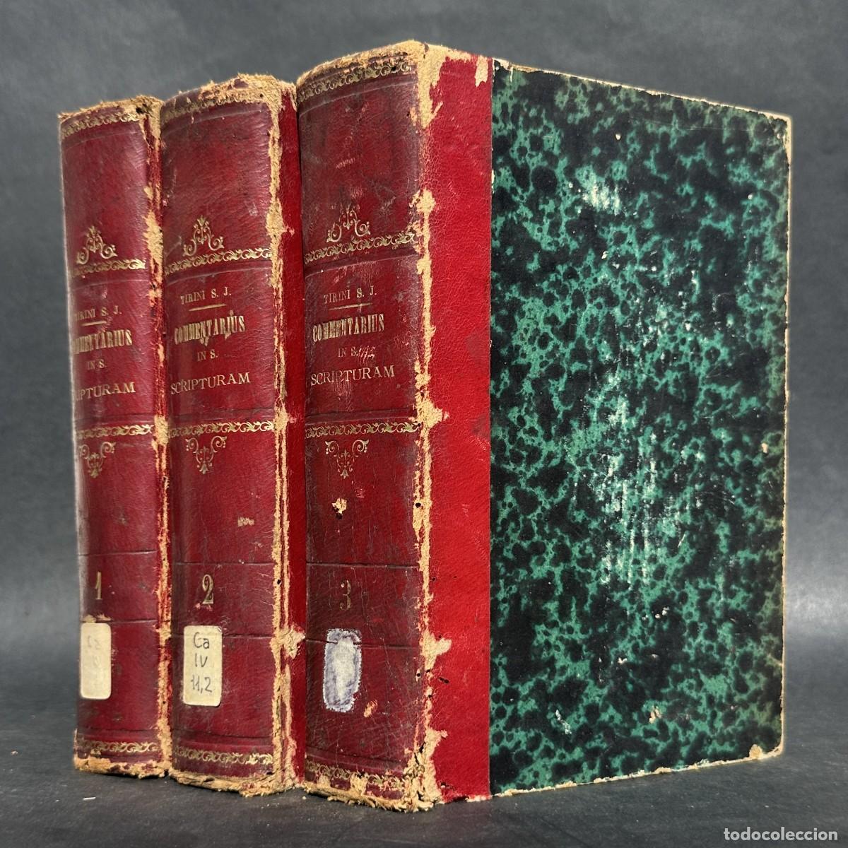 Libros antiguos: A&Ntilde;O 1882 - UNIVERSAM S. SCRIPTURAM - COMENTARIOS A LA BIBLIA -