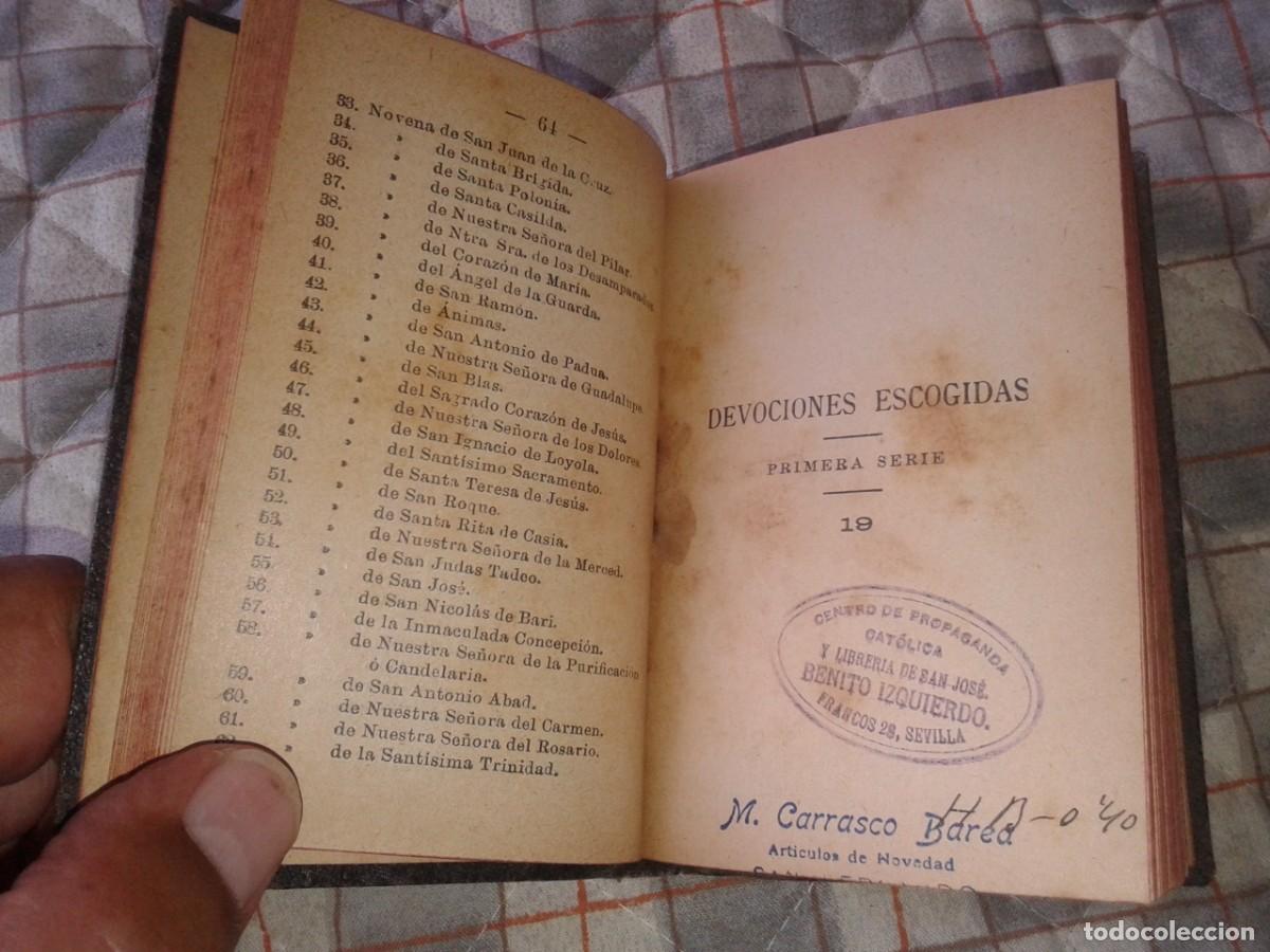 Libros antiguos: DEVOCIONES ESCOGIDAS, VARIAS FECHAS, LR - Foto 8