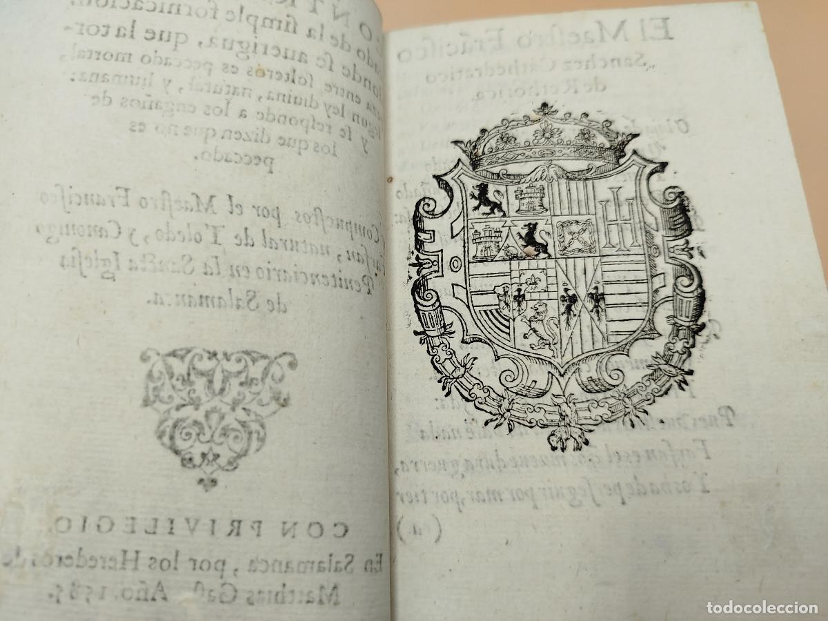 Old books: TRES LIBROS CONTRA EL PECADO DE FORNICACION FARFAN 1585