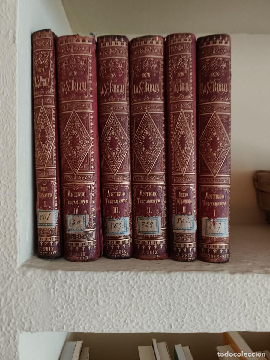 Libros antiguos: Bibli en seis tomo , ediciones Seix 1900