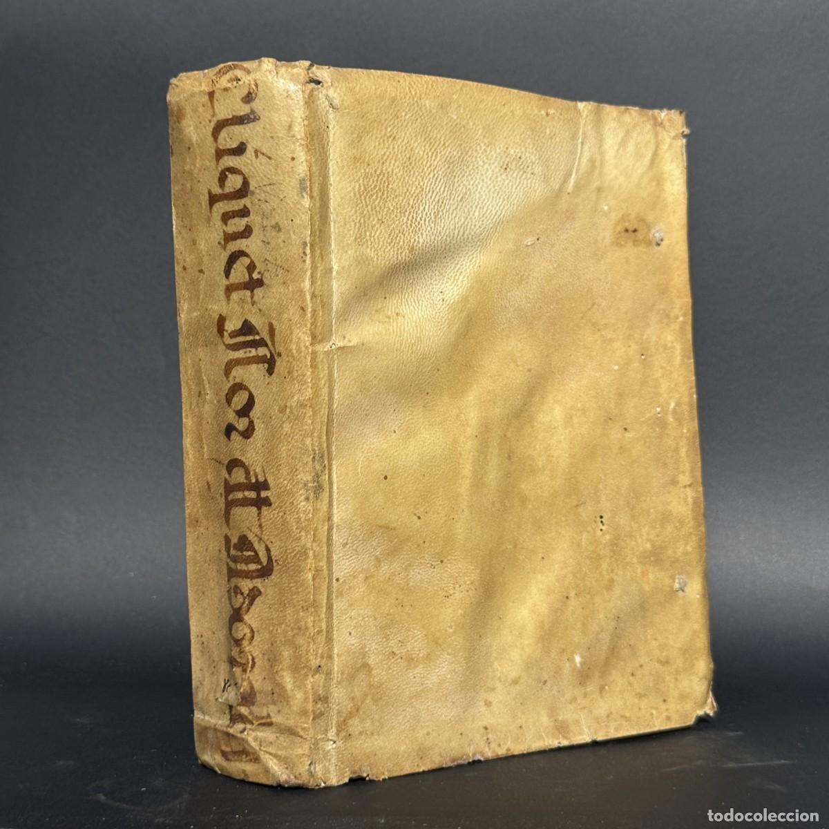 Antiquarische B&uuml;cher: A&Ntilde;O 1737 - LA FLOR DE MORAL - SACRAMENTOS - EXCOMUNION - PECADO - BULA CRUZADA - PERGAMINO