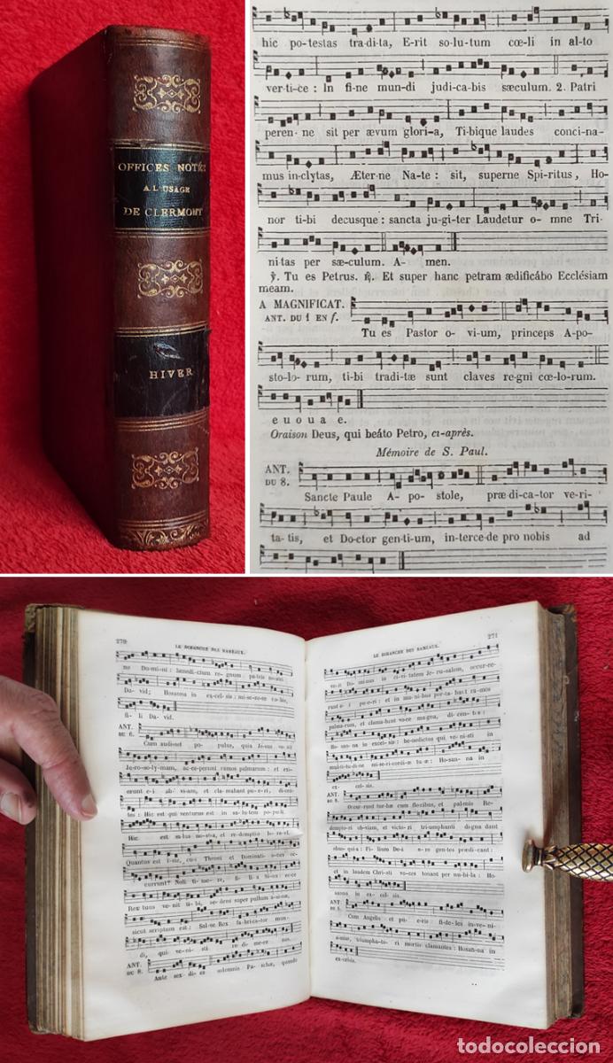 Old books: A&Ntilde;O 1865 - ANTIFONARIO DE INVIERNO - CANTO GREGORIANO EN LAT&Iacute;N - M&Uacute;SICA - PARTITURAS