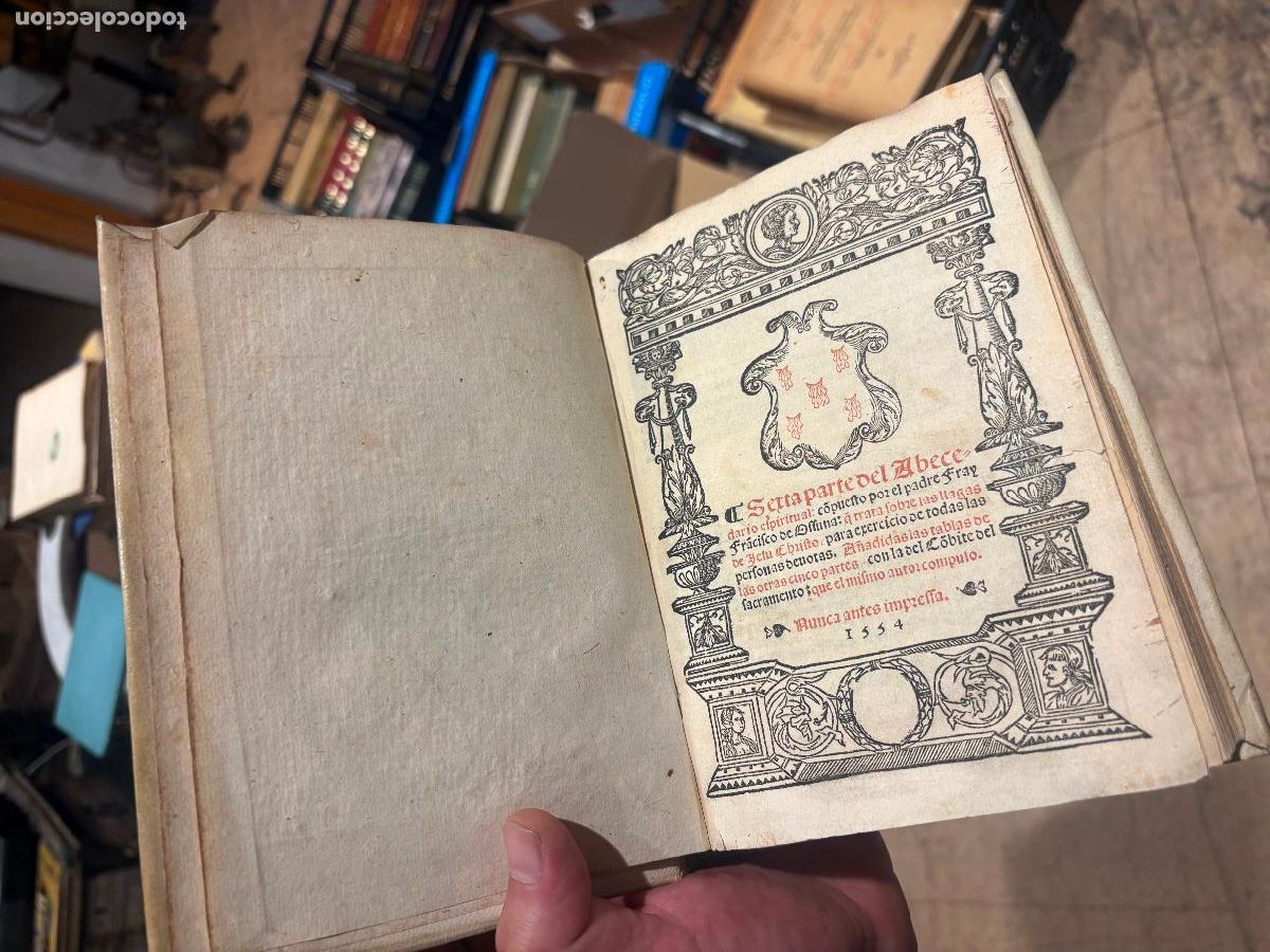 Libros antiguos: Libro g&oacute;tico: Osuna (Francisco de) sexta parte del libro llamado Abecedario espiritual (1554