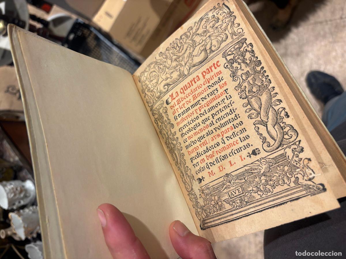 Libros antiguos: Libro g&oacute;tico: Osuna (Francisco de) 4a parte del libro llamado Abecedario espiritual 1551