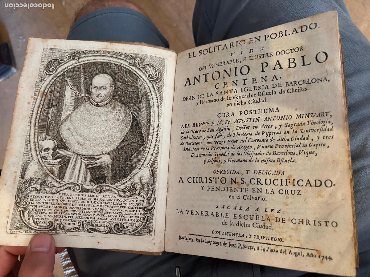 Libros antiguos: VIDA DEL DOCTOR ANTONIO PABLO CENTENA - pergamino - Catalunya