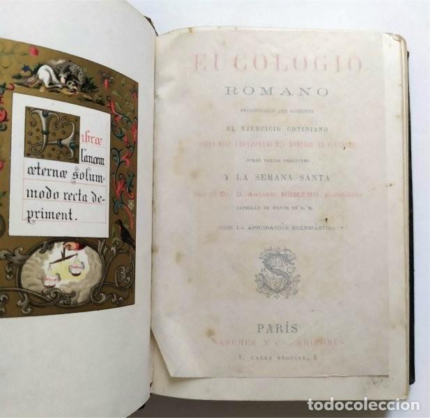 Libros antiguos: Eucologio romano. Devocionario, Ejercicio Cotidiano, Santa Misa, V&iacute;speras y Semana Santa. A&ntilde;os 20
